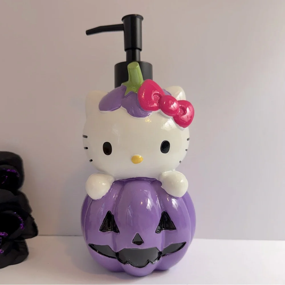 Sanrio Hello Kitty Purple Pumpkin Soap Dispenser